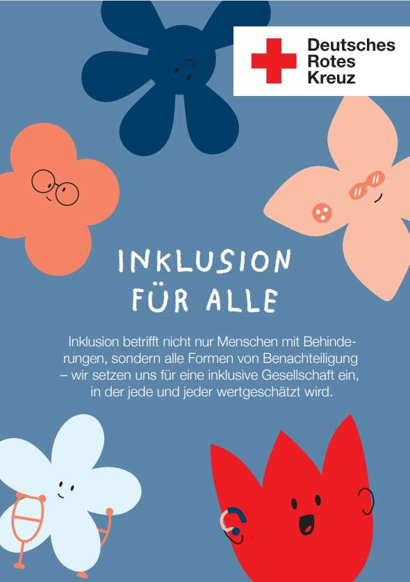 Wertekarte des Deutschen Roten Kreuzes zum Thema "Inklusion für alle""