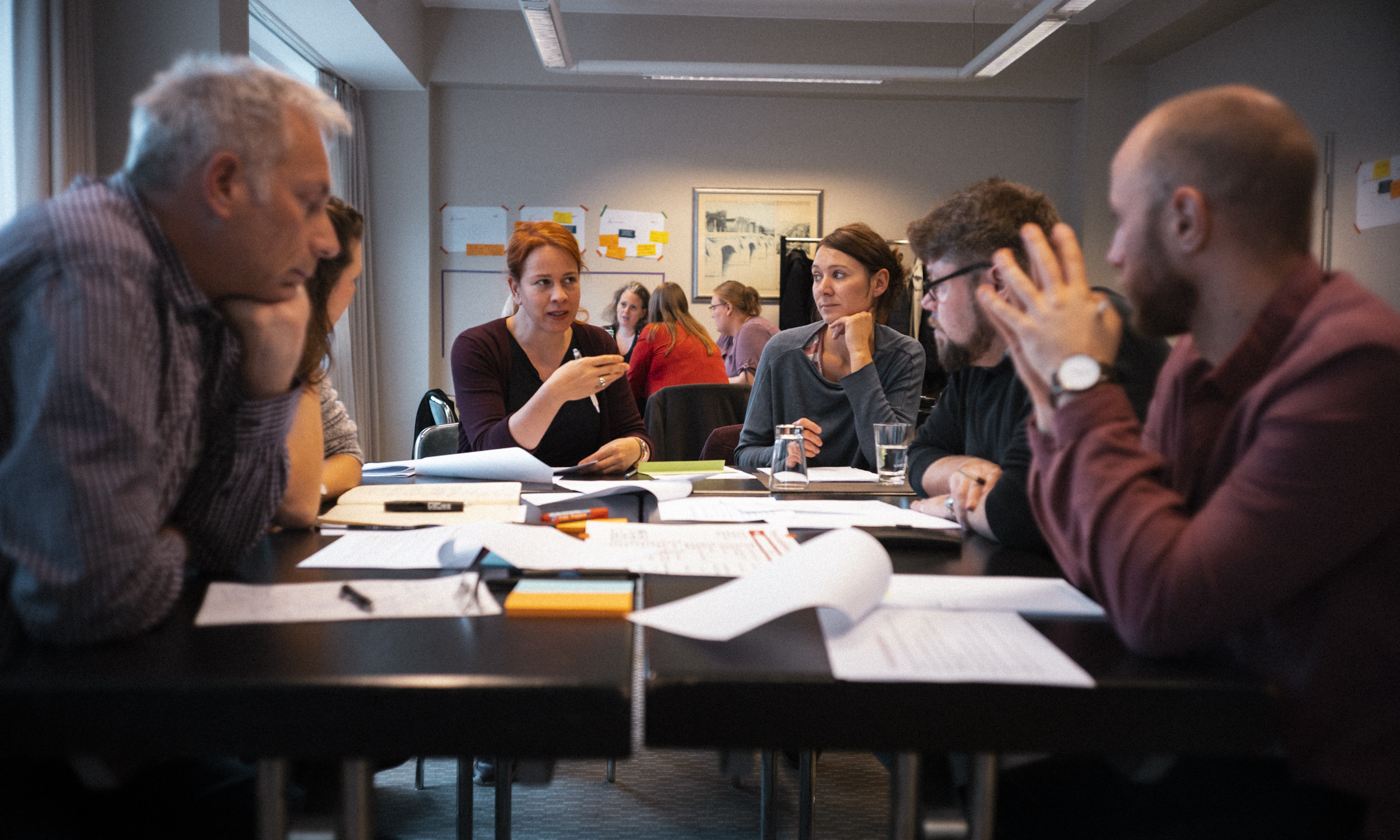 Austausch einer Arbeitsgruppe im Workshop zu Digitalisierung vor Corona