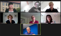 Bild einer Videokonferenz zur Abschlussdiskussion des AG Transferdialogs