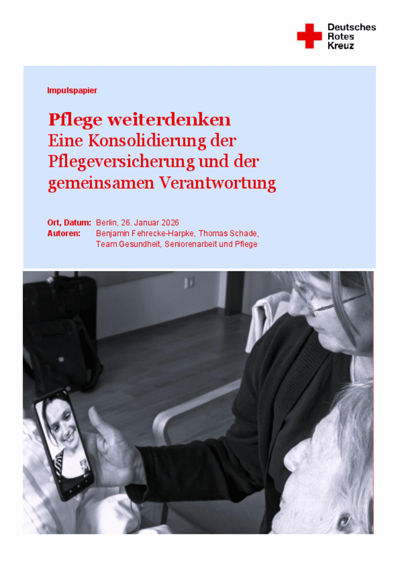 Impulspapier "Pflege weiterdenken"