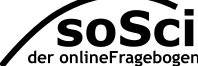 Name und der Untertitel "der onlineFragebogen" umfasst von einem Halbkreis.