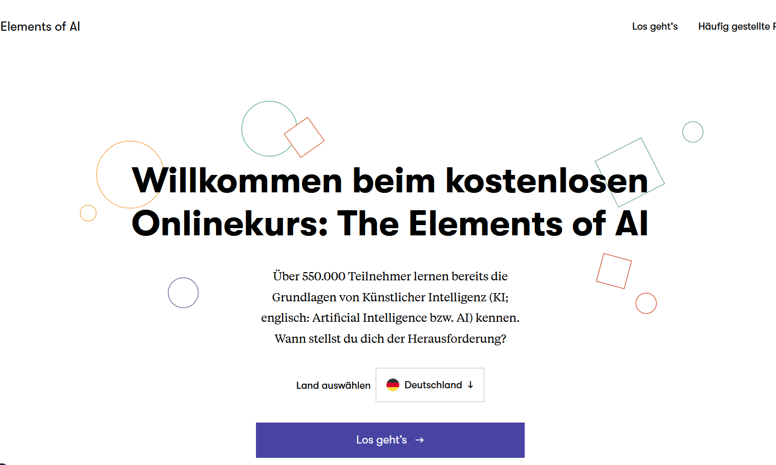 Startseite elementsofai.de