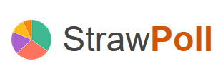 Links ein Kuchendiagramm, dann der Name in zwei Farben Schwarz und Orange geteilt.
