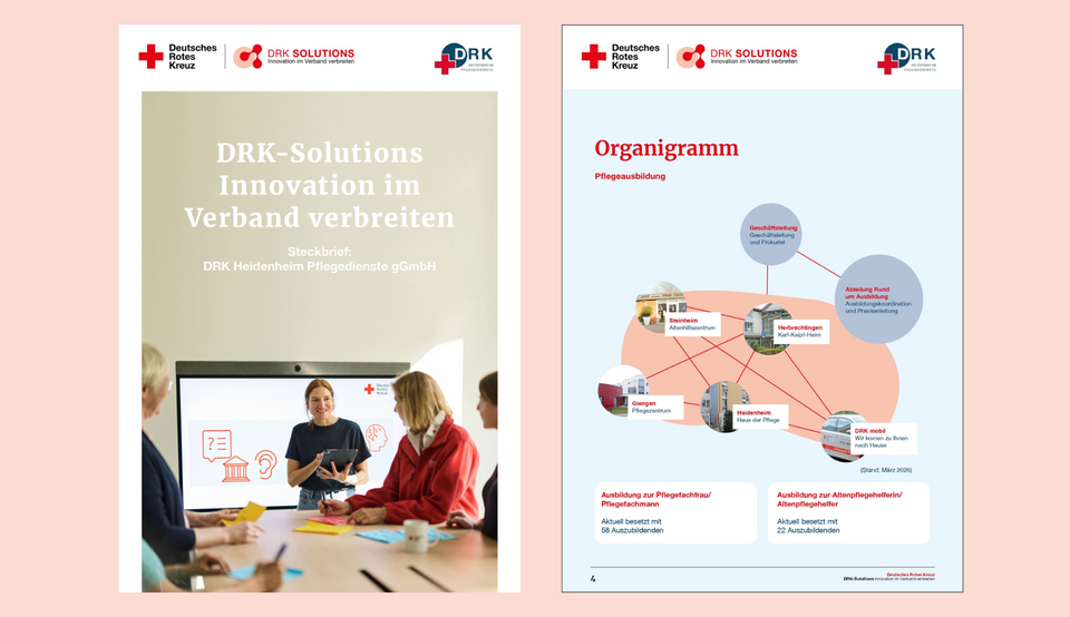 Zwei Bilder von Seiten aus dem Heidenheim Steckbrief