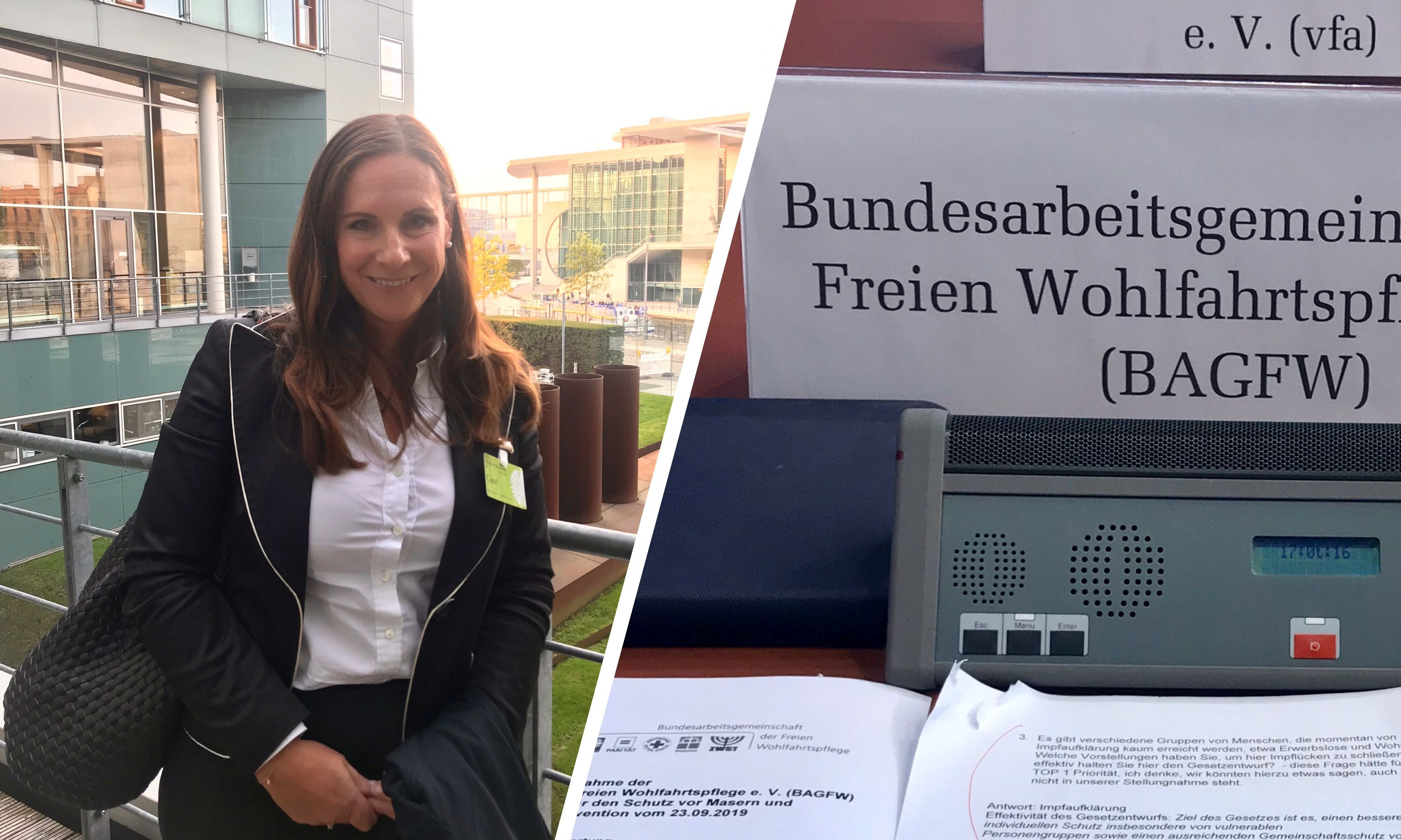 Karolina Molter bei der Anhörung zum Gesetzentwurf für den Schutz vor Masern