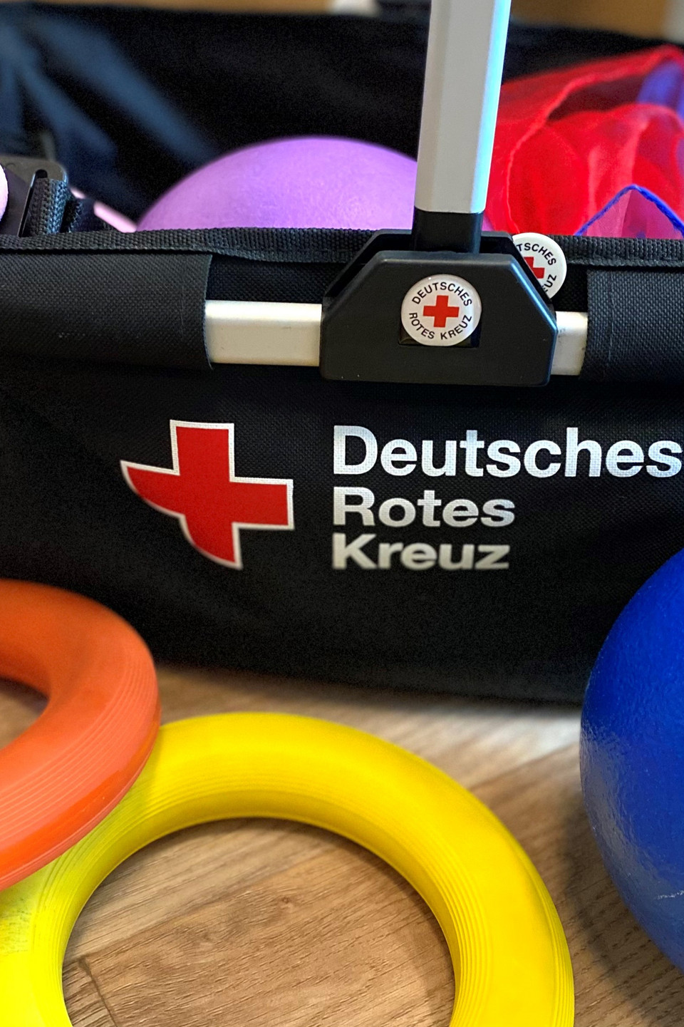 Korb mit Übungsmaterialien