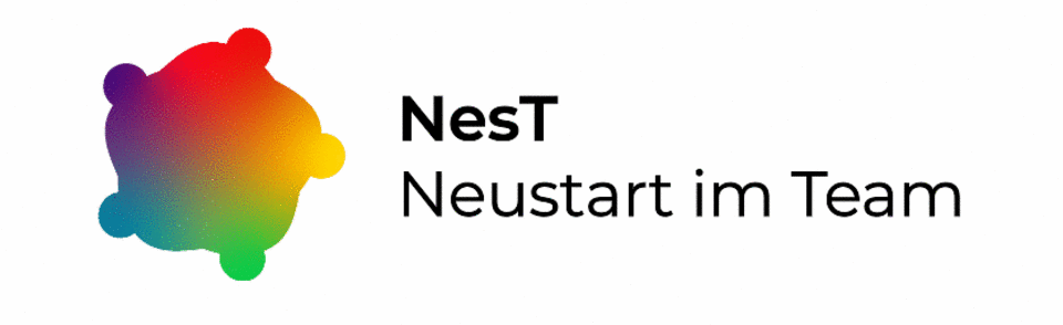 Logo des Projekts NesT - Neustart im Team