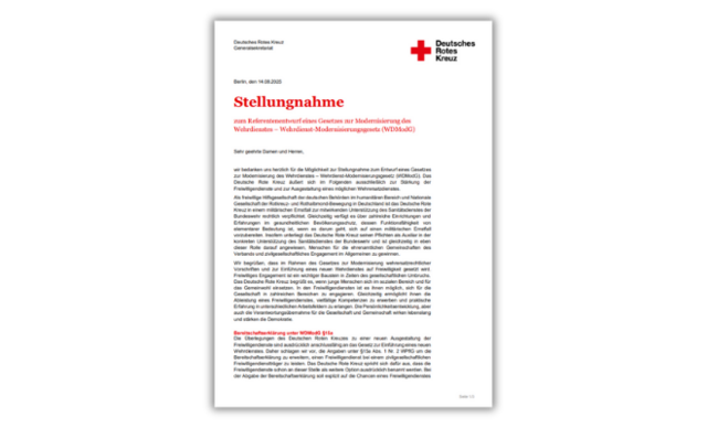 Stellungnahme Wehrdienstmodernisierungsgesetz