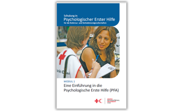 Erste Seite der PDF-Datei zur Schulung für psychologische Erste Hilfe
