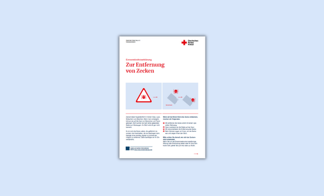 Download des Informationsblatts zur Entfernung von Zecken