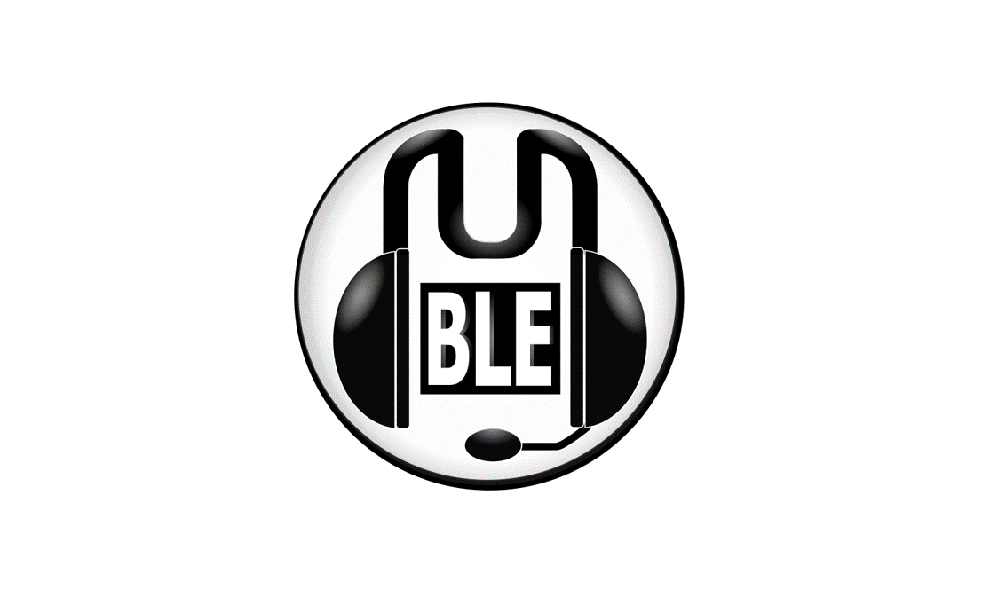 Kreis mit Headset (als M geformt) und in der Mitte BLE stehend