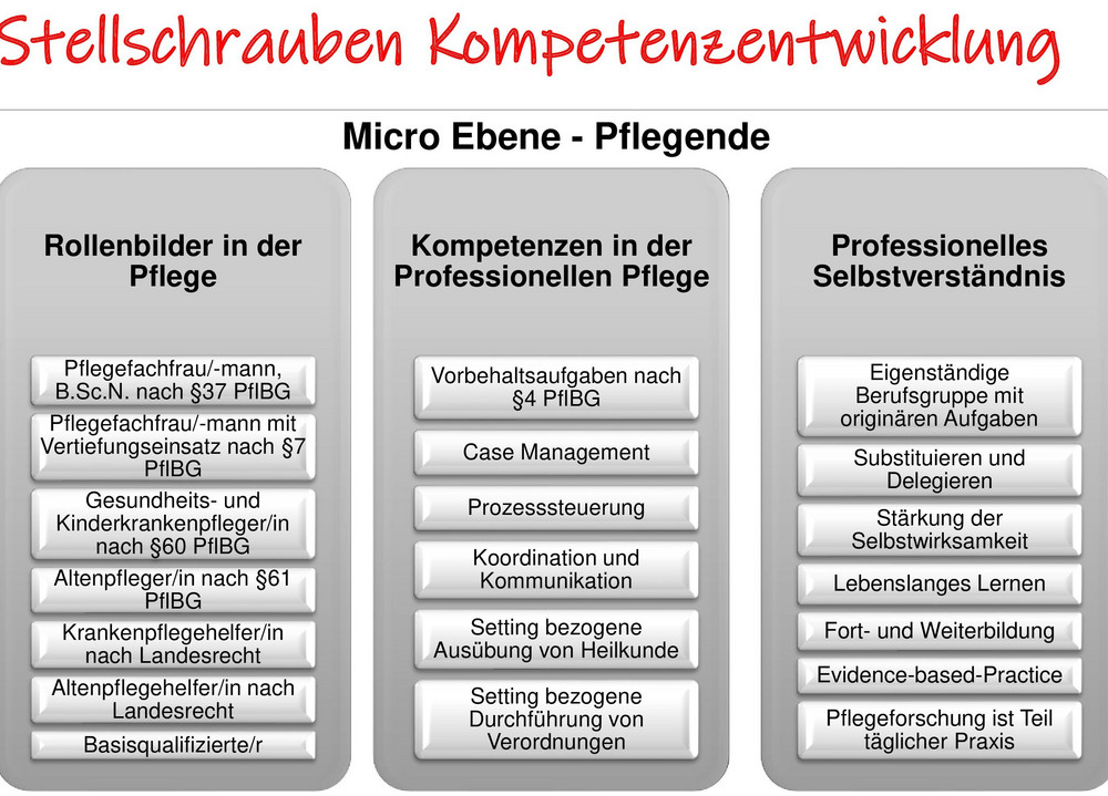 Stellschrauben Kompetenzentwicklung Micro Ebene