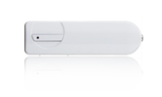 Türsensor von easierLife Foto zeigt den Türsensor von easierLife. Ein weißes kurzes Gerät wie ein USB-Stick