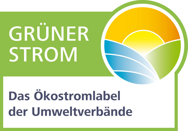 Logo des Grüner Strom Label e.V., Gütesiegel für zertifizierten Ökostrom