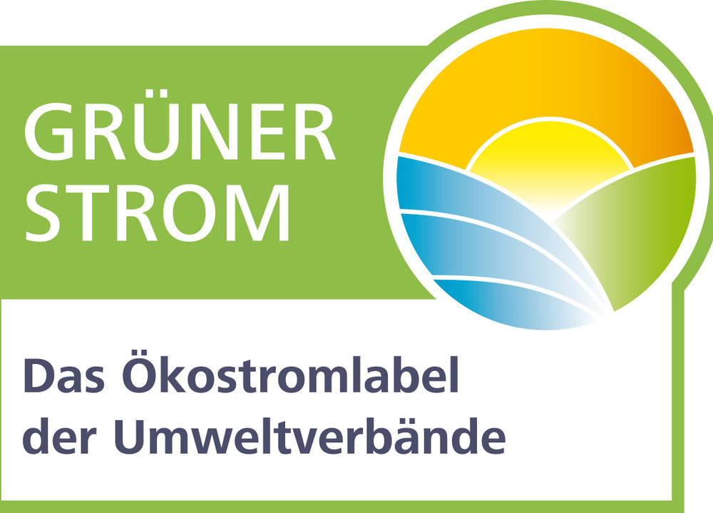 Logo des Grüner Strom Label e.V., Gütesiegel für zertifizierten Ökostrom
