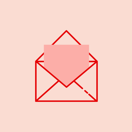 Abstrakter geöffneter Briefumschlag