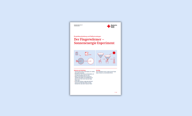 Download des Arbeitsblatts 'Der Fingerwärmer – Sonnenenergie Experiment' 