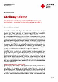 Stellungnahme zur Modernisierung des Wehrdienstgesetzes