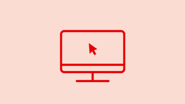 Icon von einem Bildschirm mit Mauscursor