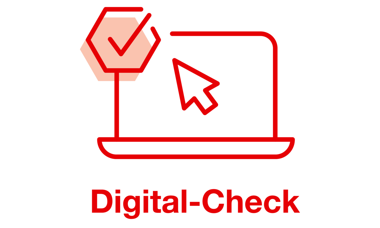 Das Icon des DRK Digital-Checks