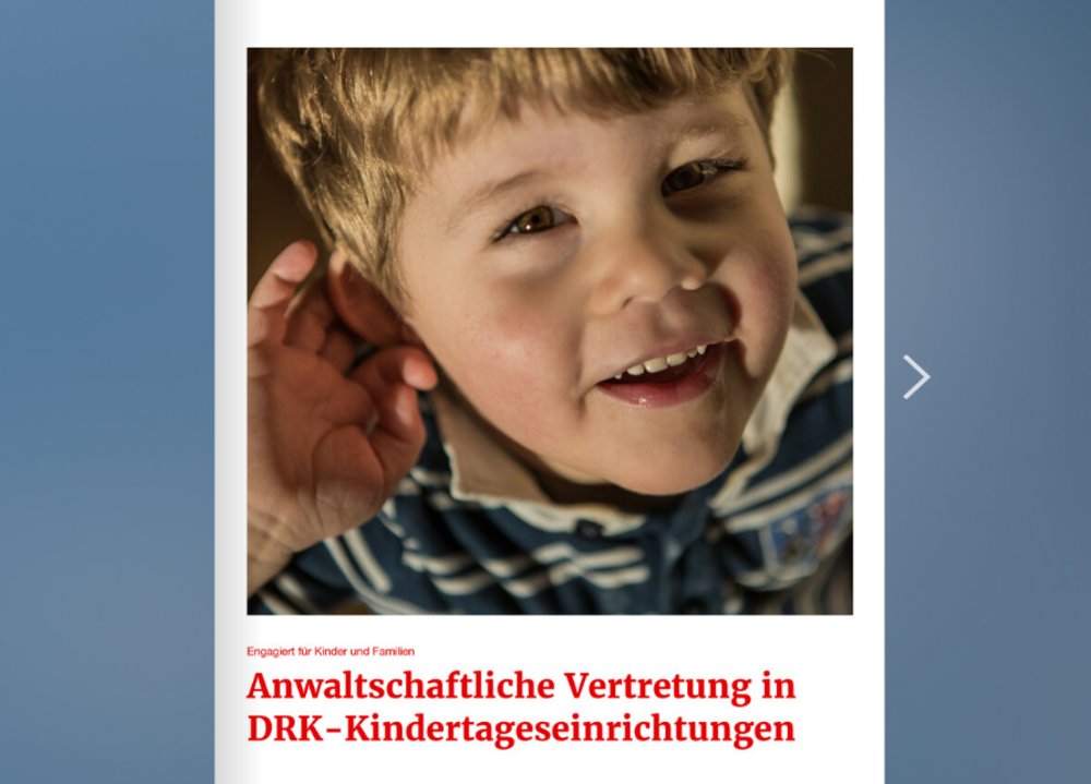 Titelseite des Flipbooks zur Handreichung 'Anwaltschaftliche Vertretung'