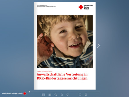 Titelseite des Flipbooks zur Handreichung 'Anwaltschaftliche Vertretung'