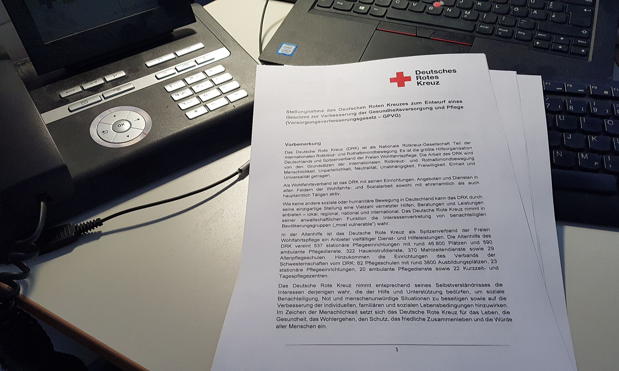 DRK-Stellungnahme zum Versorgungsverbesserungsgesetz DRK-Stellungnahme zum Versorgungsverbesserungsgesetz