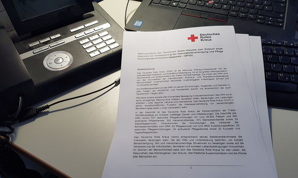 DRK-Stellungnahme zum Versorgungsverbesserungsgesetz DRK-Stellungnahme zum Versorgungsverbesserungsgesetz