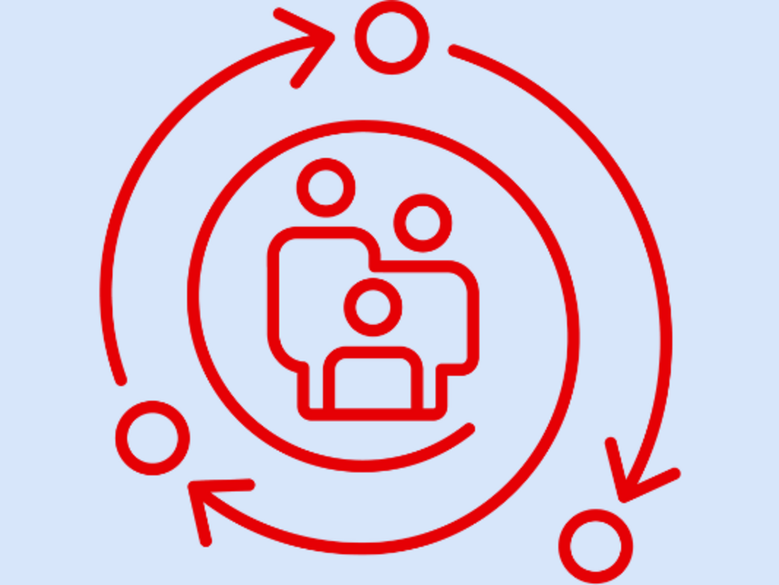 Icon für Wirkung & Evaluation der Arbeit des DRK