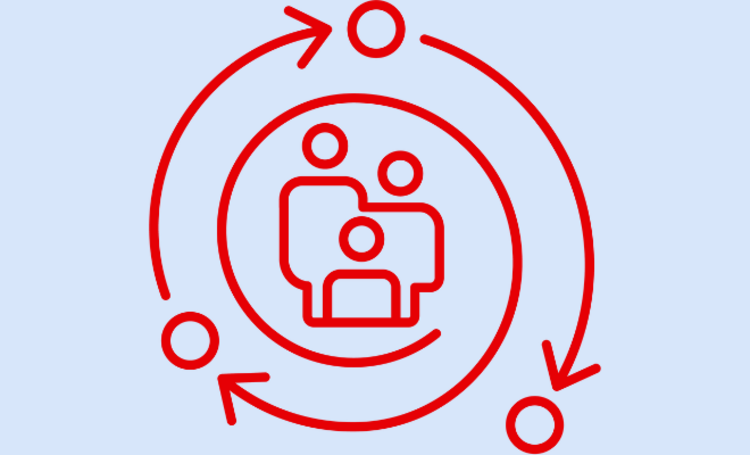 Icon für Wirkung & Evaluation der Arbeit des DRK